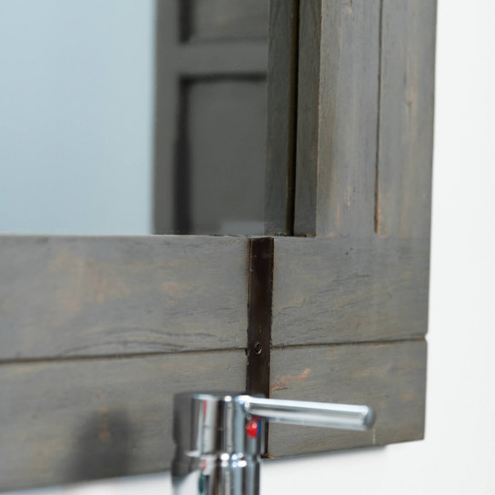 Grand miroir de salle de bain Loft 160x80 gris