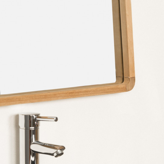 Miroir salle de bain en teck Tipi 110 x 69 cm