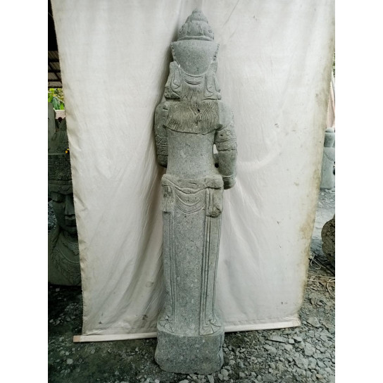 Statue en pierre naturelle verseuse d'eau déesse dewi 2 m