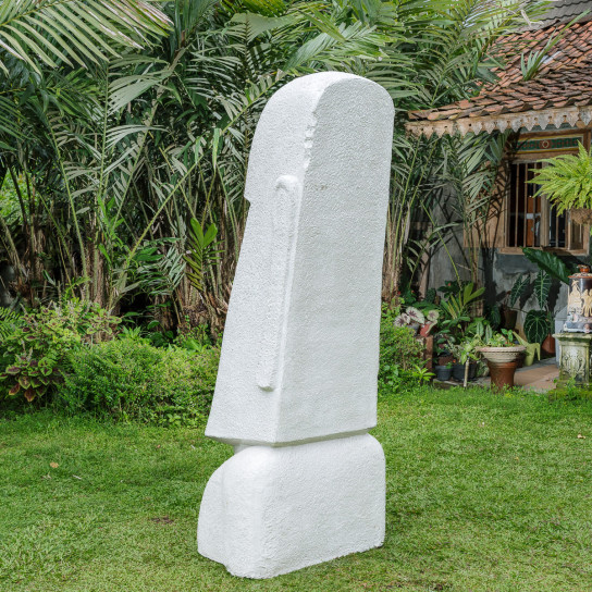 Statue jardin moai géant de l'ile de pacques 1m50