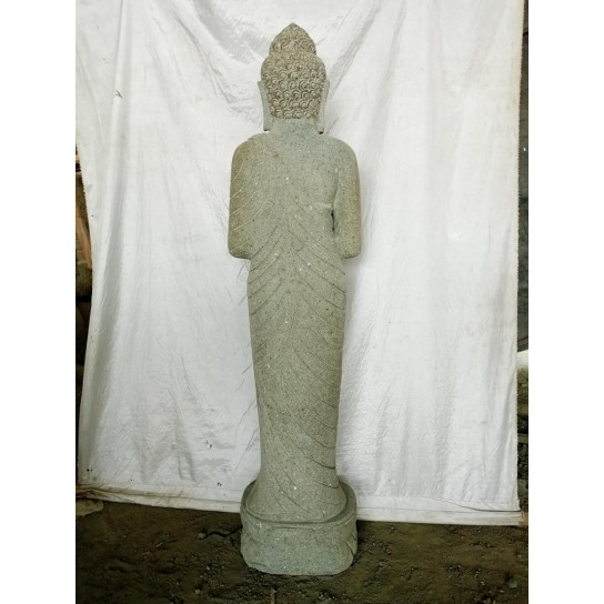 Statue pierre bouddha debout chakra de 1m50